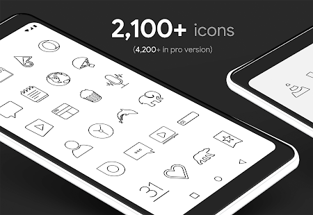 Lines Dark - Icon Pack Screenshot