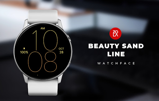 Android application Beauty Sand Line Watch Face screenshort