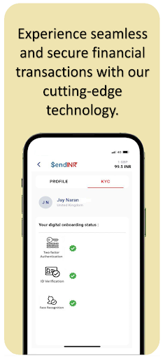 Android application SendINR screenshort