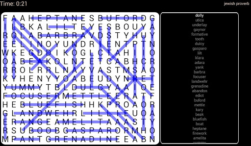 Word search puzzle
