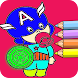 Hero Super Coloring book - Androidアプリ