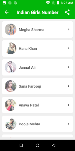 Indian Girls Number Video Call Screen 2