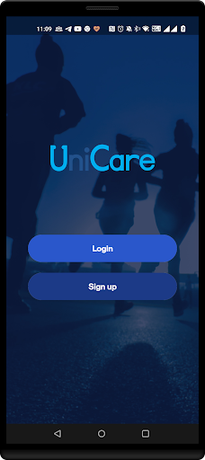 Android application Unicare screenshort