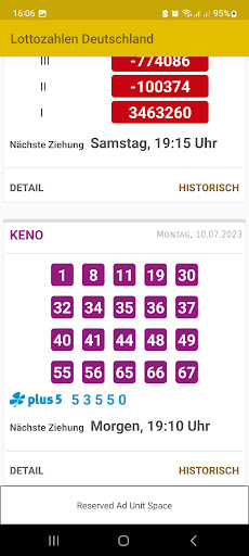Gewinnzahlen Lotto 6 aus 49 Screen 3