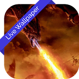 3D Super Fire Dragon Cube LWP icon