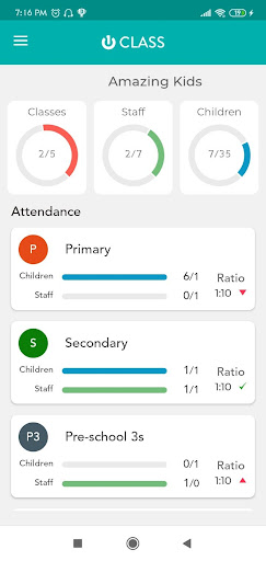 Android application 1Core Class screenshort