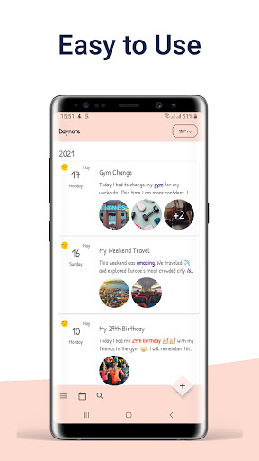 Daynote - Diary, Journal, Private Notes with Lock  screenshots 3