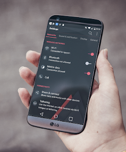 [UX6] Edge Theme LG G5 V20 Снимка на екрана