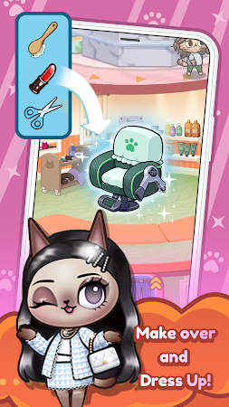 Game screenshot ねこのおしゃれサロン:ビューティーメイク hack