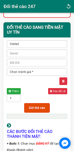 Doithecao247 - Đổi Thẻ Ra Tiền Screen 2