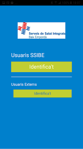 Android application Formació SSIBE screenshort