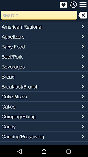 Android application Cooking Recipes screenshort