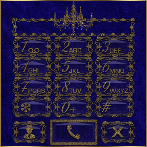 Blue Gold Chandelier Dialer th 1.1 Icon