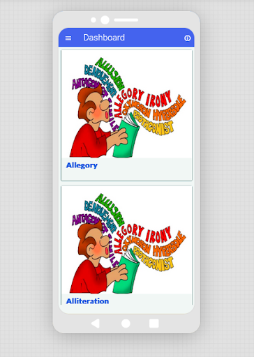 Android application Literary Terms screenshort