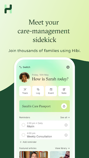 Hibi: Care Companion Screen 2