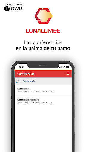 Android application CONACOMEE screenshort