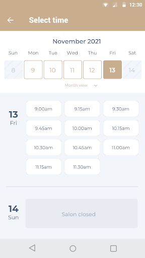 My Rejuvenate Bookings Screen 2
