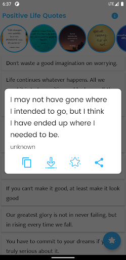 Positive Life Quote and Saying Screen 2