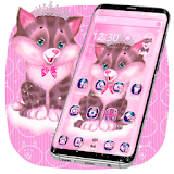 Pink Sweet Lovely Cat Theme icon