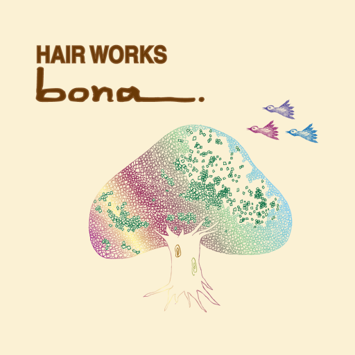 美容室・ヘアサロン HAIR WORKS bona.（ヘアー logo