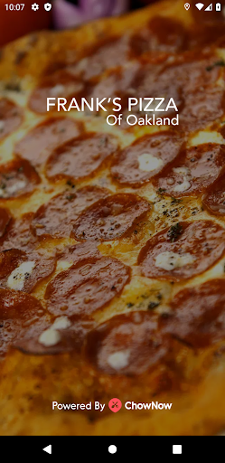 Android application Franks Pizza screenshort