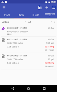 My Cars (Fuel logger++) Varies with device APK screenshots 8