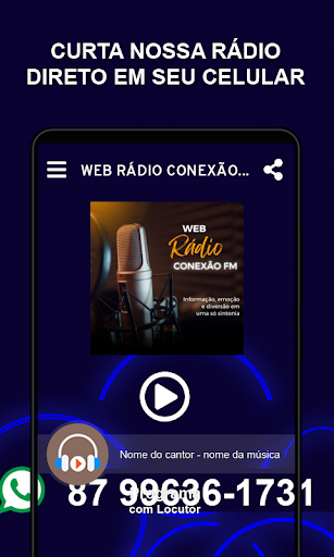 Android application WEB RÁDIO CONEXÃO FM screenshort