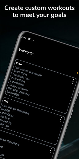 Android application LiftMate - Workout App screenshort
