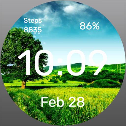 Tree in the Field - Watch Face Download on Windows