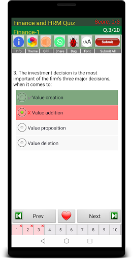 Finance and HRM Quiz Screen 3
