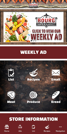 Android application Bourg Supermarket screenshort