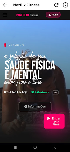 Natflix Fitness Treinos Screen 2