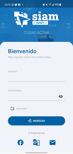 Android application SIAMsoft SMARTcity screenshort