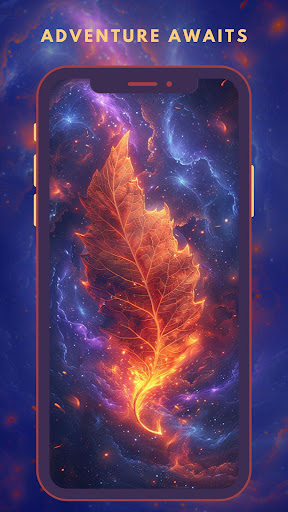 Leaf and Cosmic Wallpapers