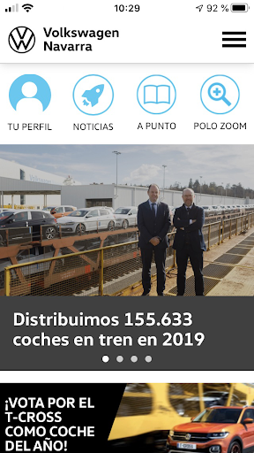 Android application Volkswagen Navarra - Empleados screenshort