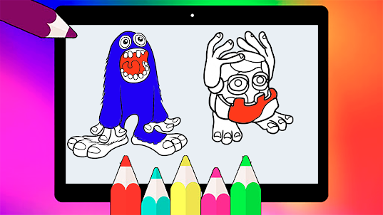 Mammott monsters Coloring book