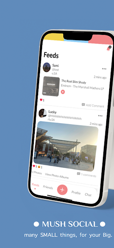 Android application Mush Social screenshort