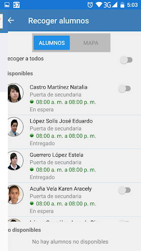 Android application Voy por ti screenshort
