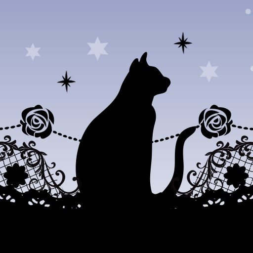 Gothic-Starry Sky, Black Cat- 1.0.1 Icon