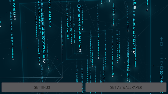 Digital Rain 3D Live Wallpaper Tangkapan layar