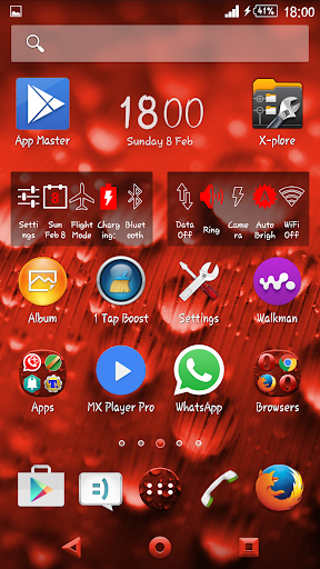 Dew Drops Red Theme Xperien