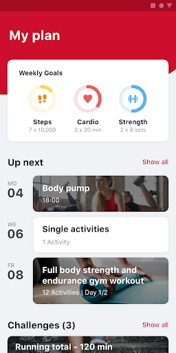 Android application Wabash College Online Fitness screenshort