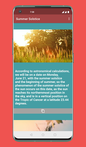 summer season solstice info Screen 2