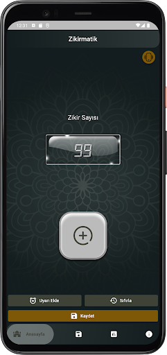 Android application Zikir Çek - Zikirmatik screenshort