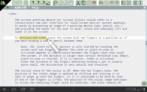 myMindB Data Organizer Screen 3