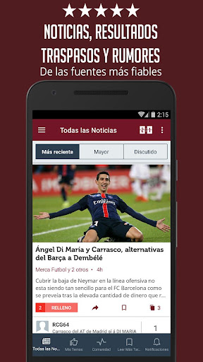 Vista previa de la aplicación