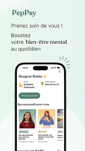 Android application PepPsy screenshort