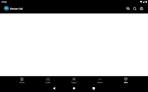 Screenshot of The Berean Call