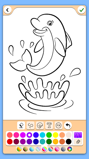 Dolphins coloring pages 17.6.0 screenshots 1