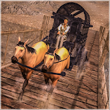 Police Horse Cart Prisoner Transport in Wild West icon